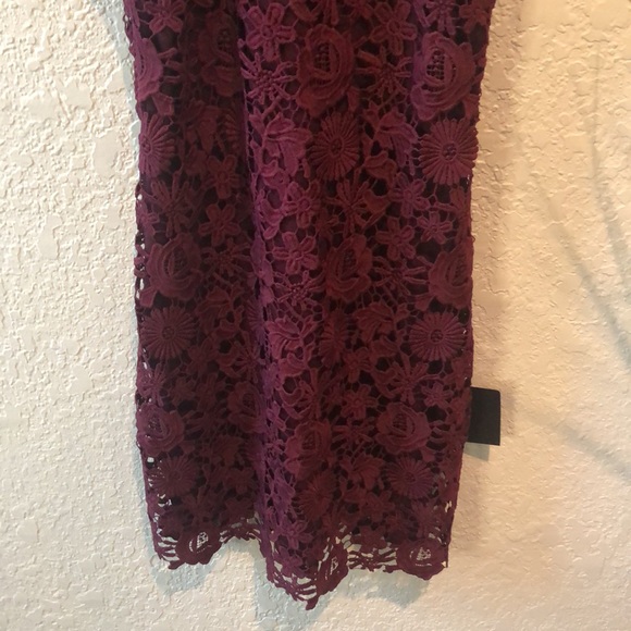 Lulu’s Love Poem Burgundy Lace Mini Dress - Picture 7 of 14
